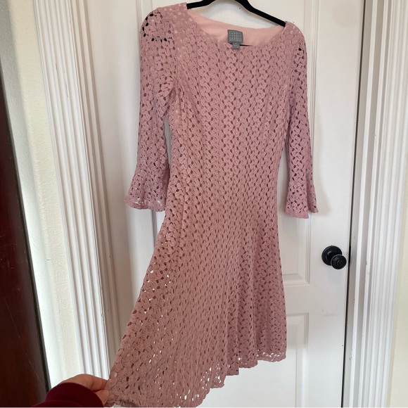 Gorgeous Fit n Flare Lantern Sleeve Lace Dress - Picture 5 of 8